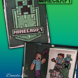 Mincraft Wooden Book Box