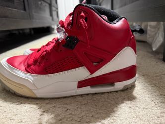 Jordan Spizike Red White High-Top Sneakers