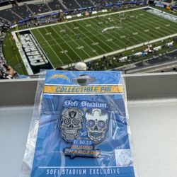 Raiders Vs Chargers 11/30/25 Game Pin
