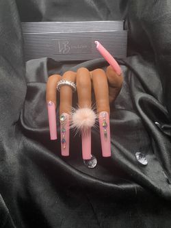 PINK SUGAR - 3XL Handmade Luxury Press On Nail
