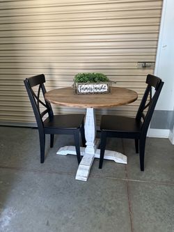 Table and 2 chairs