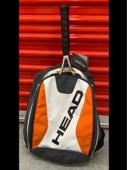 🎂 1 HEAD Backpack 1 HEAD Tennis Racquet, 1 DONNAY🎾Tennis Racquet, 1 Racquetball Racquet {sold seperately or all together}... Value together $200