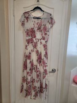 Women's White Flower Dress