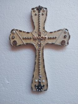 Wooden wall hanging  Crosses by Kari