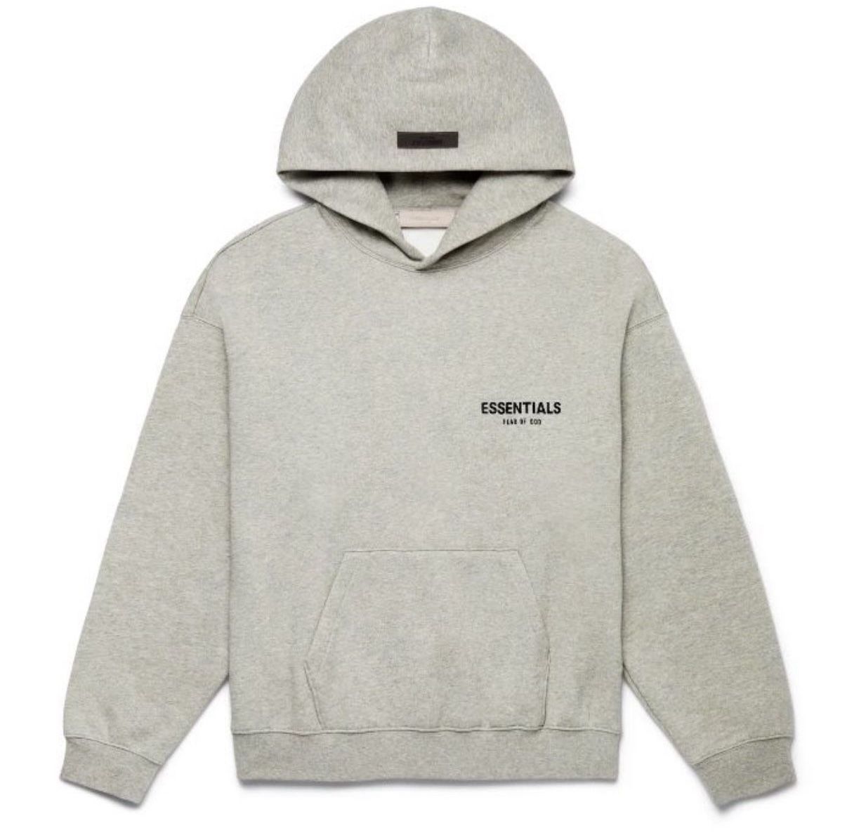 Essentials Fear Of God Dark Oatmeal Hoodie Size S L