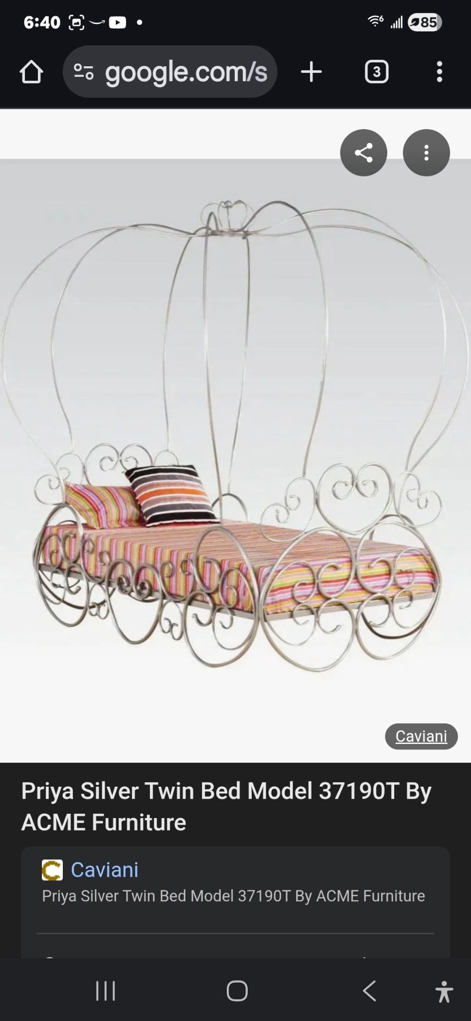 Princess Twin Bed Frame