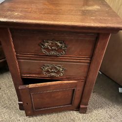 Vintage Oak Drawer/door Cabinet