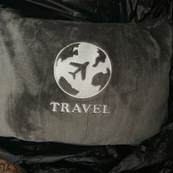Brand New Travel Blanket With Holder