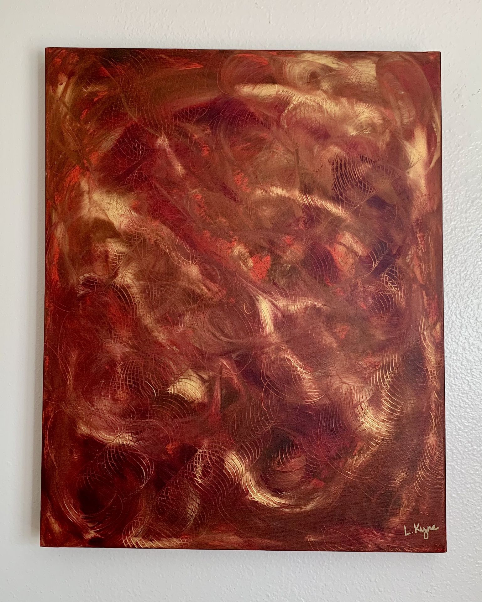 Abstract Canvas Painting Art. (24”x30”)