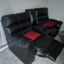 Brown Recliner Couch 