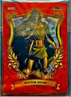 2026 Topps Finest Fantastic Four Doctor Doom Alex Ross Orange /25 SSP