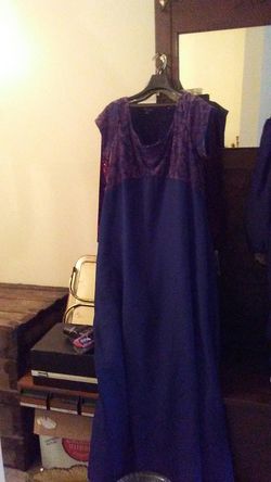 New navy blue dress x l
