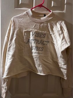 Vibes Attract Vibes Cream Sweatshirt