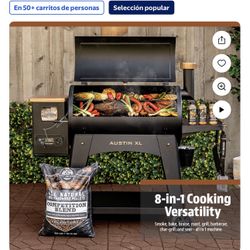 Pit Boss Ahumador de Pellets, Parrilla de Pellets de Madera de 1000 Pulgadas Cuadradas Austin XL, Serie Onyx