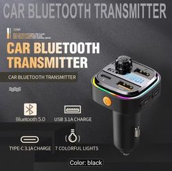 Car Bluetooth FM transmitter fast charger".