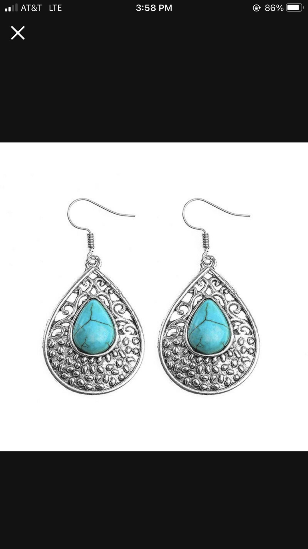*SALE* Bohemian Boho Created Turquoise Drop Dangle Earrings *See My Other 200 Items*
