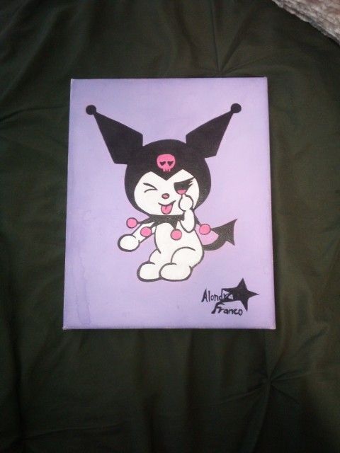 Kuromi Canvas Painting