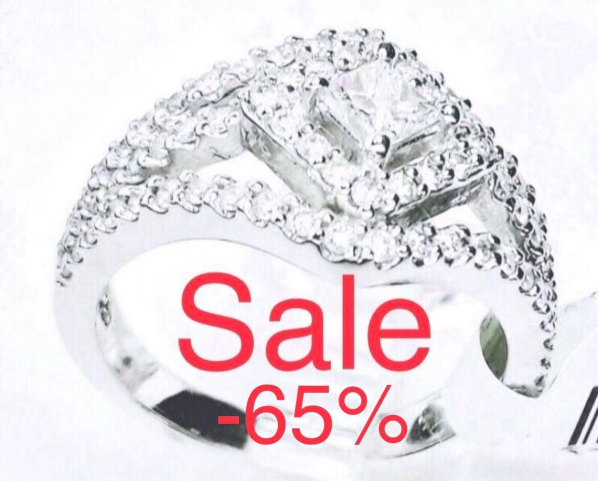 Engagement Ring Diamonds 1.01 Carats NATURAL DIAMONDS 💎 MOTHERS DAY SALE - 65% Appraised By The GEMOLOGICAL INSTITUTE NEW YORK