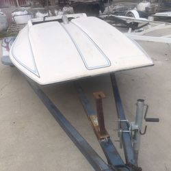 Glass tech 15 foot tunnel boat and trailer