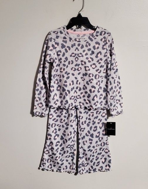 Cuddl Duds Leopard Print Pajama Set