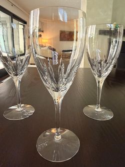 Lenox Crystal "Firelight" Goblets and Wine Glasses (10 piece total)