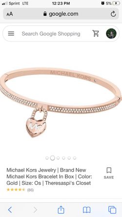 Michael Kors logo love bracelet