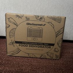 Elite Gourmet food dehydrator, unopened ($40 new)