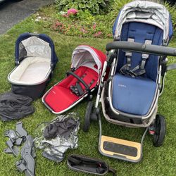 Uppa Baby Stroller (Double Stroller Capable) 