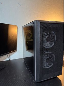 Gaming pc with monitor