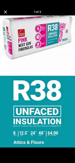R38x24 unfaced batts insulation