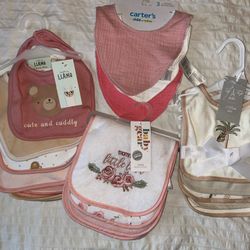 New Baby Girl Bibs 