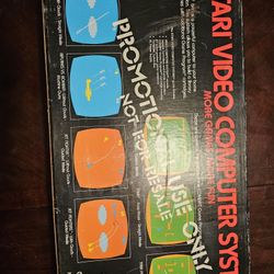 Atari Original Promotional Game Console With Games Rare