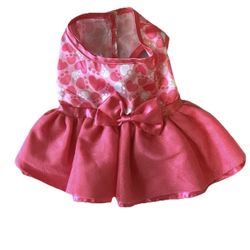 Brand New! BABW Build A Bear Workshop Promise Pets™ Pink Hearts Dress