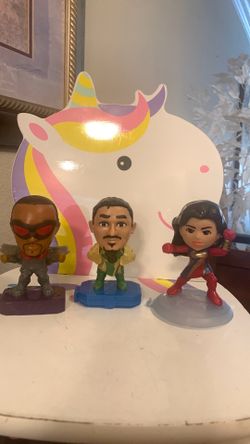McDonald’s happy meal Toys  Marvel Falcon, Marvel Gilgamesh & Marvel Ms.Marvel