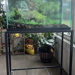 29 Gallon Fish Tank, Stand, Filter, Light, Gravel and Heater