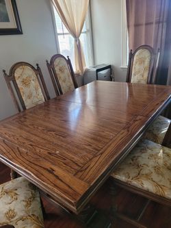 Antique Vintage Wood Dining Table