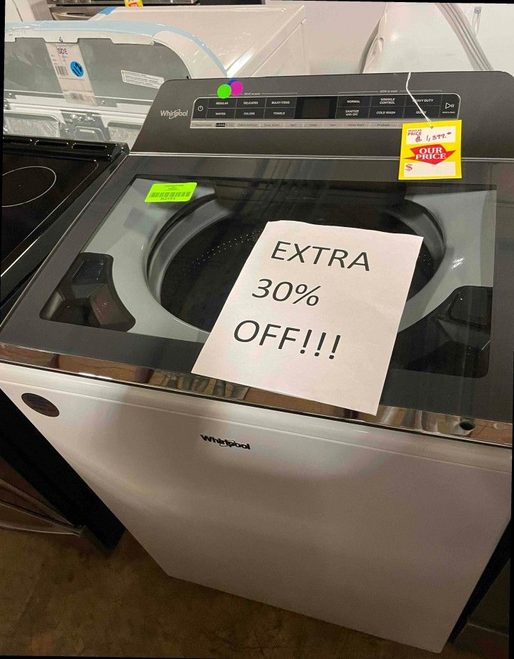 WHIRLPOOL WTWLW 5.2-5.3-cu ft Smart Top Load Washer B B9Z
