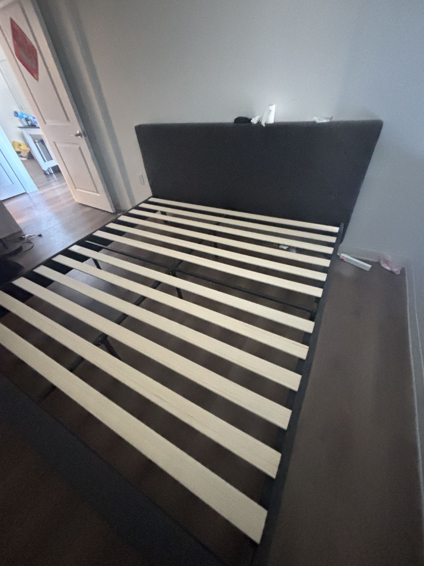 King Size Ikea Bed Frame And Clean Mattress