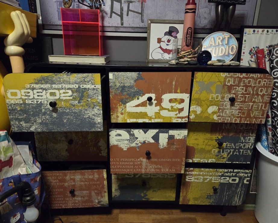 Cool, Graphic Metal Cabinet