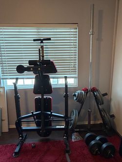 Full Weight Set with Fold up Bench