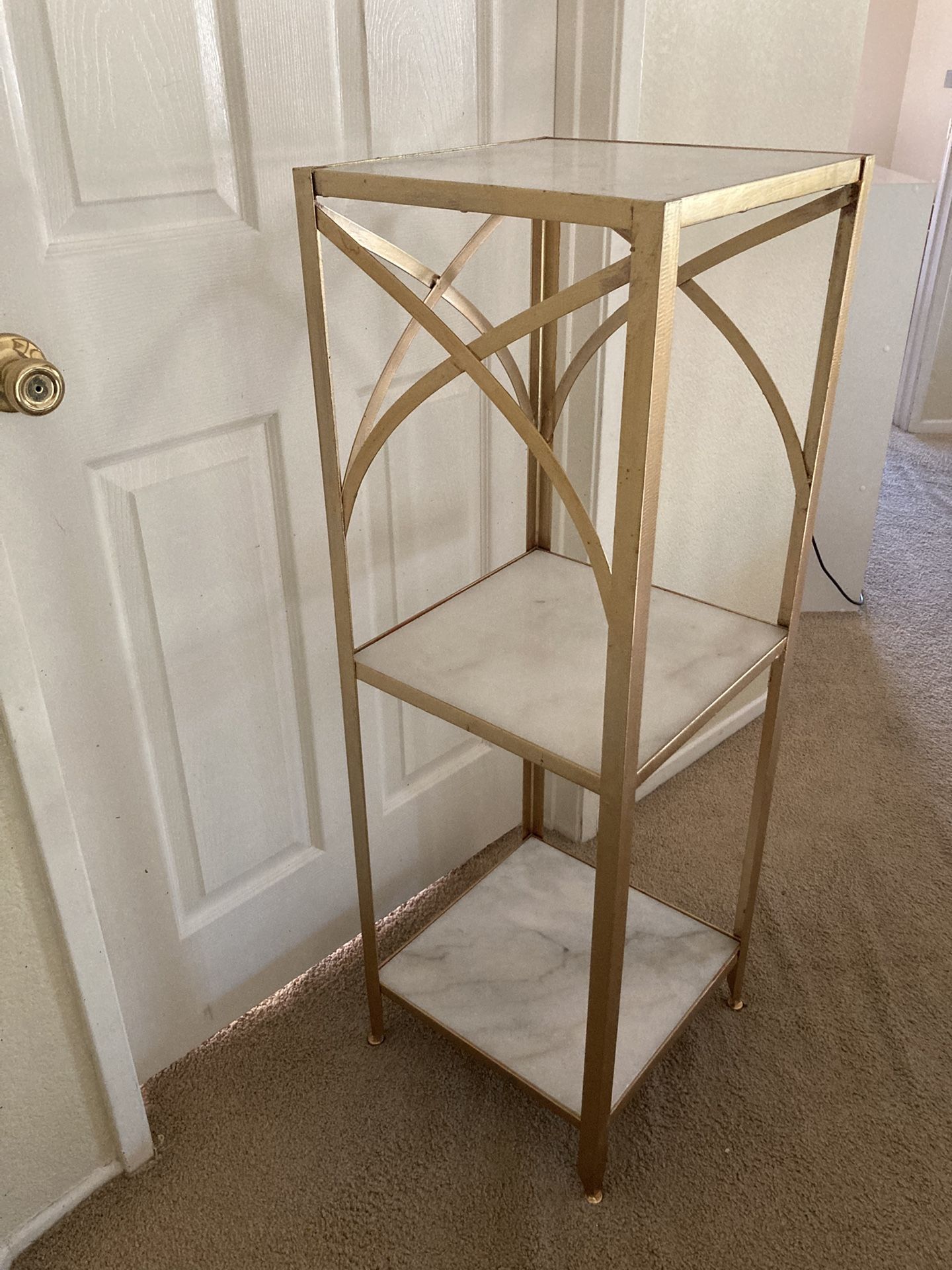 Gold & Marble Decorative Shelves