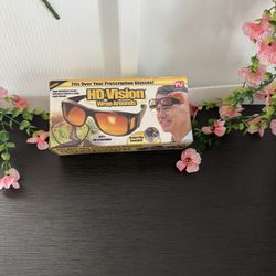 HD Night & Day Vision Wraparound Sunglasses, As Seen on TV, Fits over Glasses