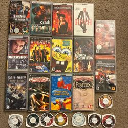 Sony PS P games and movies all prices in description