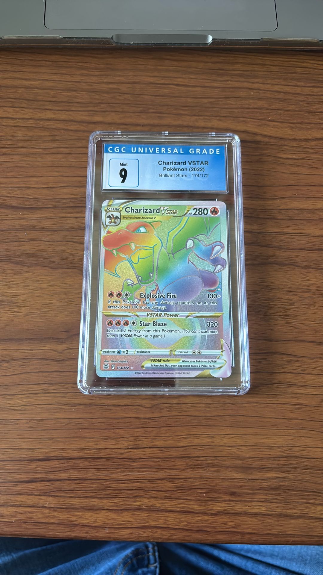 Pokemon Charizard Vstar Secret CGC 9