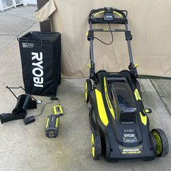 Like New Ryobi 40V 6Ah Self-Propelled Mower – Used Once – w/ Box – Fresno