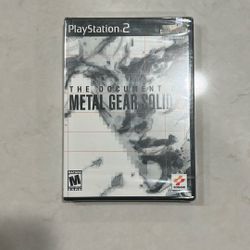 The Document Of Metal Gear Solid 2 Sealed New