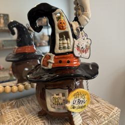Halloween Blue Sky Witches Cauldron 