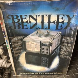 BENTLEY DELUXE PORTABLE B & w TV