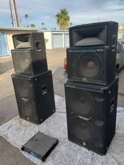 Speakers and equipment for sale