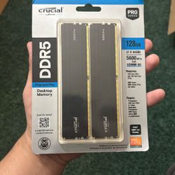 Crucial DDR5 Pro 128 GB (2x64 GB) 5600 MT/s CL46 UDIMM Kit
